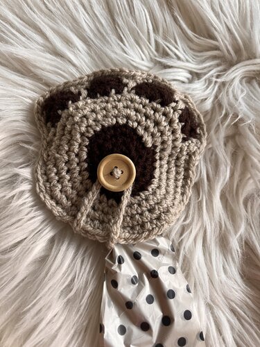 Häkelanleitung Kotbeuteltasche Pfote