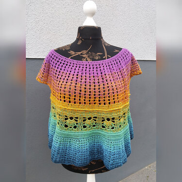 Kleines Sonnenkrönchen Shirt/Tunika/Kleid  Rundpasse in allen Größen häkeln