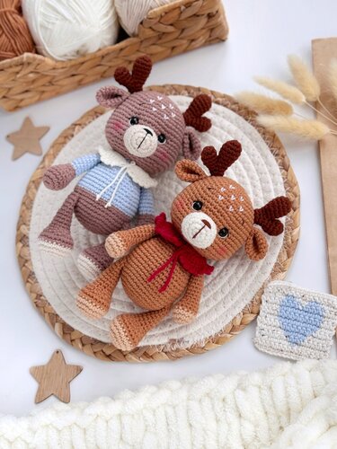 Nico der Hirsch Häkelanleitung amigurumi PDF