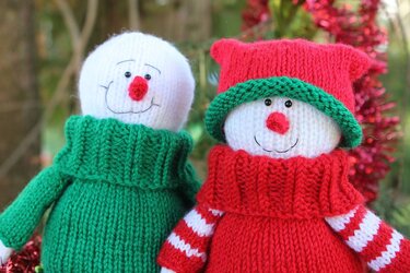 Knitting Pattern for Snowman