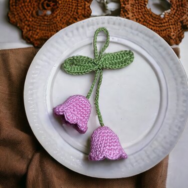 Blumen Anhänger - Häkeln