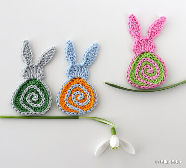 Modern Easter Egg „Spirelli” - Colorful Easter Decoration / Crochet Pattern