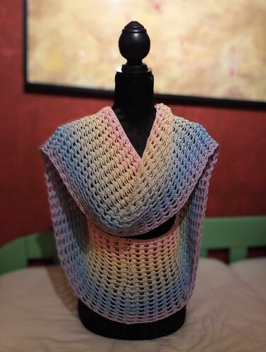 Crochet Pattern Loops Scarf/Scarf "Nephele"