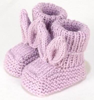 Strickanleitung Babyschuhe "Häschen"
