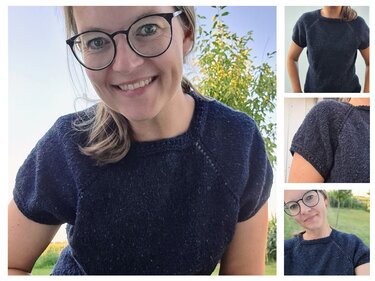 Knitting Pattern: Rosy Tee Adult