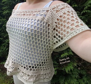 Netzshirt Softeis plus Sommerschal - Häkeln