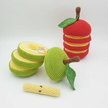 Apple Stacking Toy PATTERN PDF - Crochet