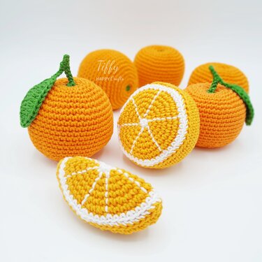 Das perfekte Orangen-Set | Amigurumi Häkelanleitung PDF