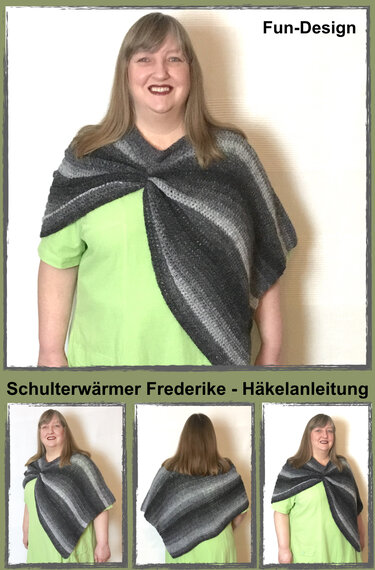 Schulterwärmer Frederike in Einheitsgröße, Häkelanleitung - Bild 2