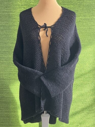 Over-Size-Schlabber-Jacke - Bauchwegschummler Nr. 7 - Häkelanleitung