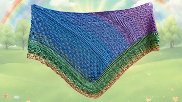 Häkelanleitung Dreieckstuch "Frühlingswetter"