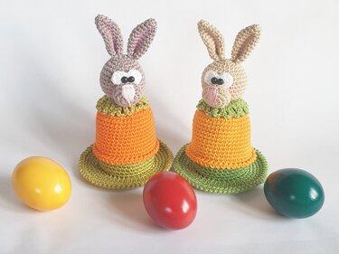 Häkelanleitung Eierbecher Haserl