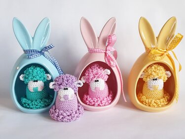 Häkelanleitung Osterglöckchen Schaf