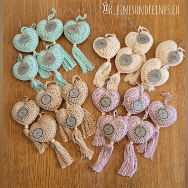 "Boho Hearts" - crochet beautiful "boho style" hearts - crochet pattern PDF