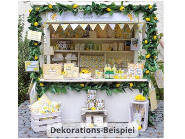 Bastelbögen und Anleitung Miniatur-Zitronenstand-Einrichtung - Basteln
