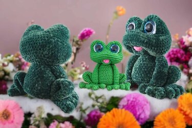 Crochet pattern Taki the croaking frog