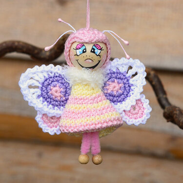 3er Sparset Gute Laune Anhänger Insekten Schmetterling Biene Marienkäfer - Häkeln