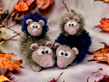 Hedgehog Family - Crochet Pattern