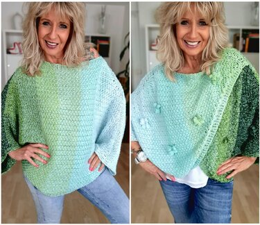Poncholetti - Häkelponcho/-pulli