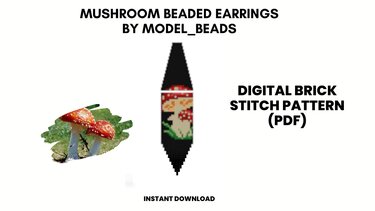 Mushroom Fringe Earrings Patterns - Crafts