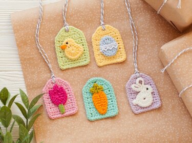 Easter Gift Tags - Crochet Pattern
