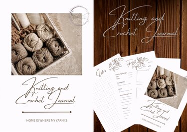 Strick- und Häkel Journal "großes Set" 31 Seiten - Basteln