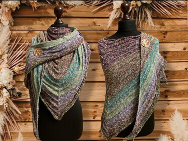 MaLeHaNeJa - Strickanleitung für ein flaches Dreieckstuch