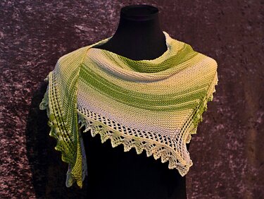 Strickmuster für ein asymmetrisches Tuch: Éowyn - Stricken