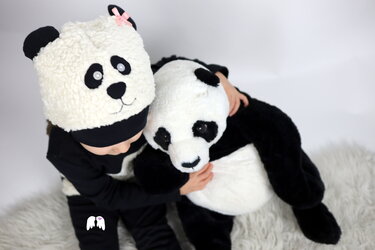 Pandabär 3-tlg. Kostüm Fasching Karneval Gr. 86 - 140 - Bild 2