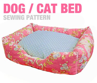 Dog Bed Sewing Pattern - Dog / Cat / Pet Sofa - 3 Sizes