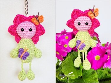 Häkelanleitung - Taschenbaumler Blümchen Bella