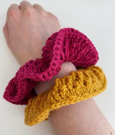 Haarband "Summer Scrunchie" Strickanleitung - Stricken