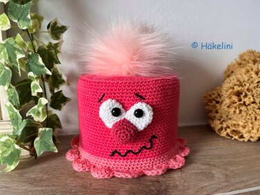 Klorollenhut Madame de Toilette - Häkeln