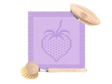 Deckchen Spültuch „ süßes Früchtchen: Erdbeere “ Waschlappen Spüli stricken