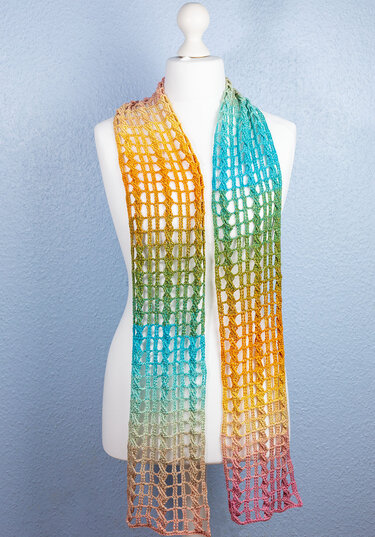 Sommer-Schal „Luftige Zöpfe“ - Häkelanleitung