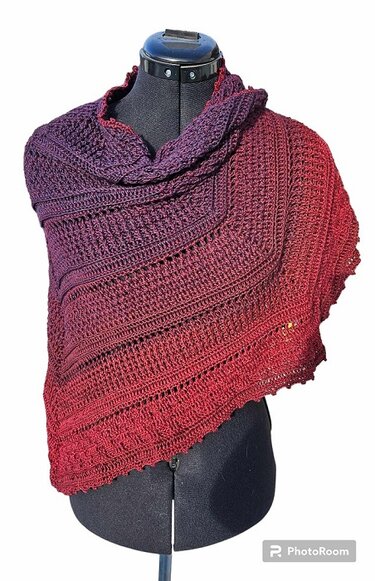 Fünfecktuch "Safe hugs" - Häkeln