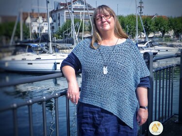 Überwurf Emma in Einheitsgröße, Häkelanleitung mit 2 Varianten