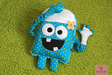 Kummermonster "Theo Tröster" (Nähanleitung & Schnittmuster)