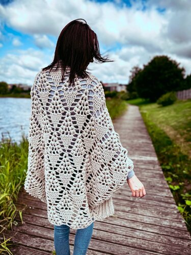 Crochet Pattern - Diamond Tears Cardigan