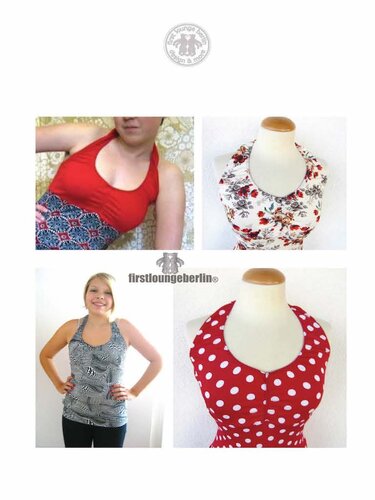 Amy Shirt und Kleid in 3 Längen in 10 Größen von 32 bis 50 - Nähanleitung mit Schnittmuster