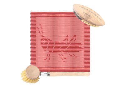 Strickmotiv Deckchen Spültuch „ Grashüpfer Theodor “ einfache Anleitung - Stricken