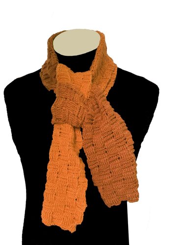 Schal Stola „Red Sea“ jede Breite jede Länge jede Wolle möglich / Anleitung - Häkeln