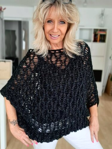 Pearly Poncho - Häkelanleitung für alle Größen