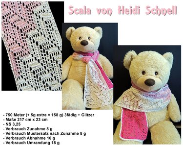 Crochet pattern scarf / wrap Scala
