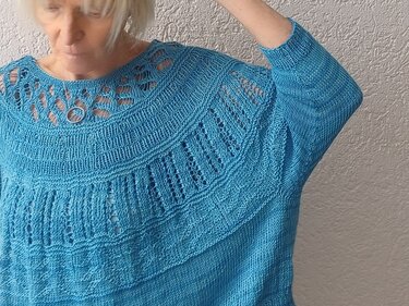 Oversize Pullover "Sofia"- Rundpasse - alle Größen - Bild 3