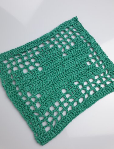 Pattern Marple Leaf Filet Crochet granny Square