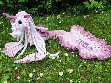 Häkelanleitung Einhorndrache