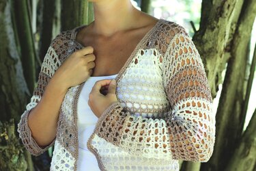 Häkelanleitung Cardigan "8 Möglichkeiten", Gr. S-XXL