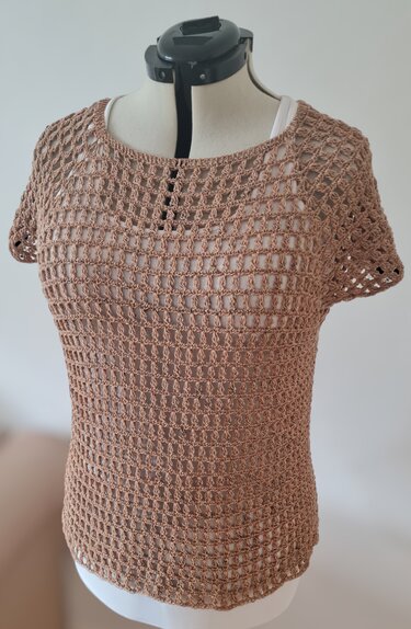 Netzshirt "Lieblingsstück" Häkelanleitung RVO jede Größe