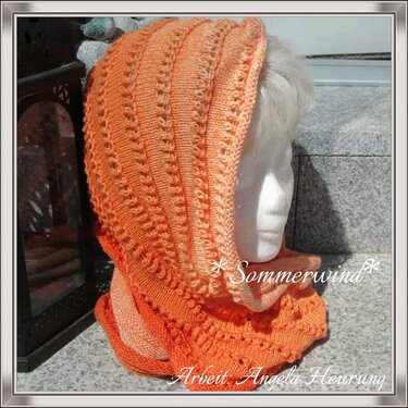 Strickanleitung "Sommerwind" Damen Loop Schal stricken - Bild 9